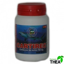 Cartirec - cartilaj de rechin 750mg 30 capsule