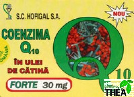 Coenzima Q10 30 mg in ulei de catina Hofigal 30 capsule