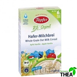 Topfer Cereale ovaz cu lapte, mar si vanilie 6luni+ 200g