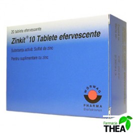 Zinkit 10mg 20 tablete efervescente